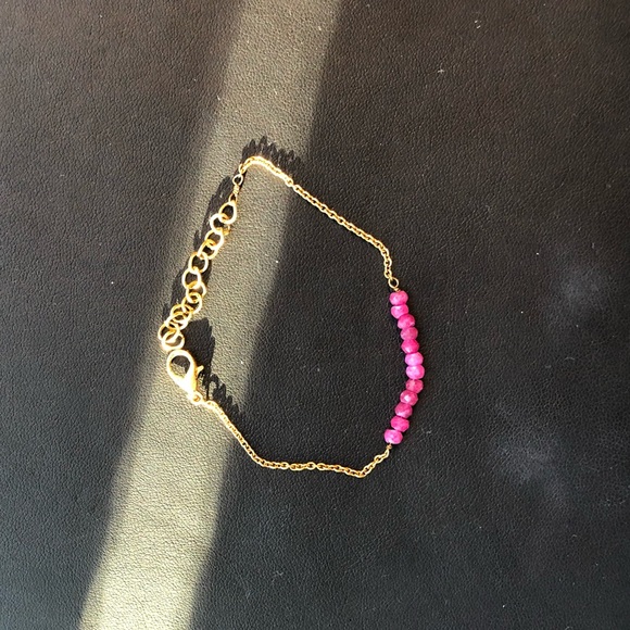 Pink and gold bracelet